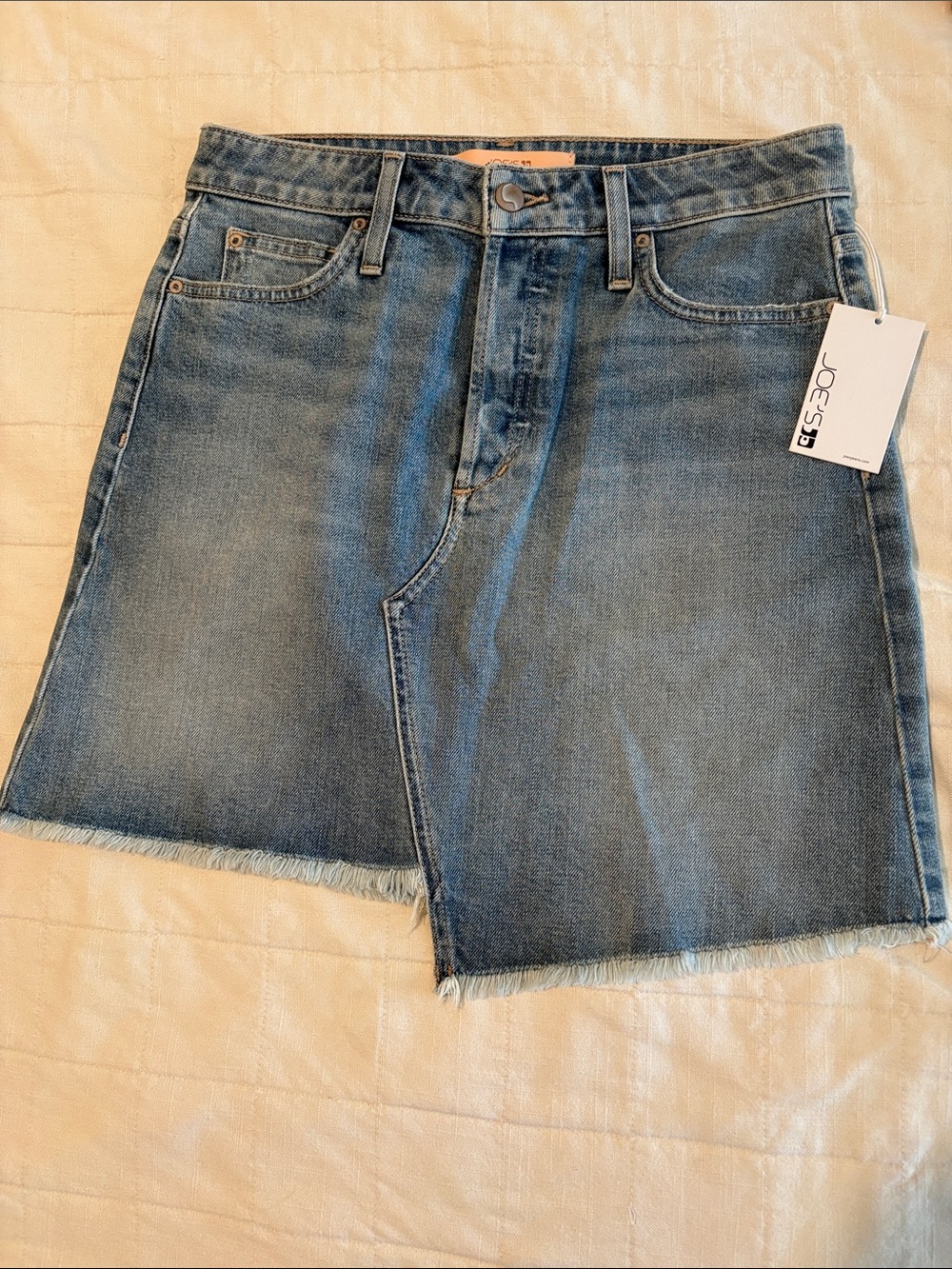 Joe's Jeans Light Blue Denim Mini Skirt with High Waist